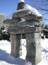 It's not a Canadian winter festival without an <a href="http://en.wikipedia.org/wiki/Inukshuk">inukshuk</a>